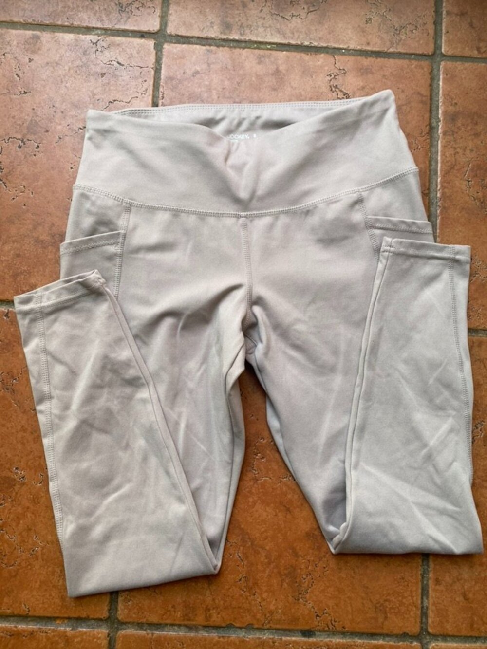 Jockey Womens Athletic Pants Beige Size Small